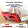 iPhone 16e / 17e Pioneer Armor Heavy Duty PC + TPU Phone Case with Holder - Red+Black