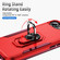 iPhone 16e / 17e Pioneer Armor Heavy Duty PC + TPU Phone Case with Holder - Red+Rose Red