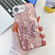 iPhone 16e / 17e Plating Glitter Texture Butterfly Holder TPU Phone Case with Lens Film - Pink Wrinkles
