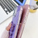 iPhone 16e / 17e Plating Glitter Texture Butterfly Holder TPU Phone Case with Lens Film - Purple Water Ripples