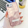 iPhone 16e / 17e Plating Glitter Texture Fold Holder TPU Phone Case with Lens Film - Pink Tinfoil Texture