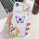 iPhone 16e / 17e Plating Texture Butterfly TPU Phone Case with Glitter Lens Film - Flowers Butterflies HU1