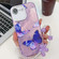 iPhone 16e / 17e Plating Texture Butterfly Wristband TPU Phone Case with Glitter Lens Film - Purple Butterflies HU4