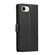 iPhone 16e / 17e PU Genuine Leather Texture Embossed Line Phone Case - Black