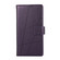 iPhone 16e / 17e PU Genuine Leather Texture Embossed Line Phone Case - Purple