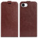 iPhone 16e / 17e R64 Texture Single Vertical Flip Leather Phone Case - Brown