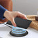 iPhone 16e / 17e RC01 Dual-Folded Magnetic Suction RFID Leather Phone Case - Black