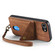 iPhone 16e / 17e Retro Card Wallet Fold Leather Phone Case with Strap - Brown