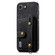 iPhone 16e / 17e Retro Cross Wristband Wallet Leather Back Phone Case - Black