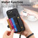iPhone 16e / 17e Retro Cross Wristband Wallet Leather Back Phone Case - Black