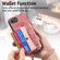 iPhone 16e / 17e Retro Cross Wristband Wallet Leather Back Phone Case - Pink