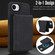 iPhone 16e / 17e Retro Faux Leather Detachable Spring Loaded Card Bag Magnetic RFID Phone Case - Black