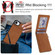 iPhone 16e / 17e Retro Faux Leather Detachable Spring Loaded Card Bag Magnetic RFID Phone Case - Brown