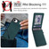 iPhone 16e / 17e Retro Faux Leather Detachable Spring Loaded Card Bag Magnetic RFID Phone Case - Green