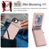 iPhone 16e / 17e Retro Faux Leather Detachable Spring Loaded Card Bag Magnetic RFID Phone Case - Rose Gold