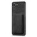 iPhone 16e / 17e Retro Leather Card Bag Magnetic Phone Case - Black