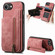 iPhone 16e / 17e Retro Leather Zipper Wallet Back Phone Case - Pink