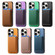 iPhone 16e / 17e Retro Magsafe Card Bag PU Back Cover Phone Case - Blue