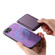iPhone 16e / 17e Retro Magsafe Card Bag PU Back Cover Phone Case - Purple