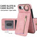 iPhone 16e / 17e Retro Ring and Zipper RFID Card Slot Phone Case - Pink