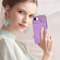 iPhone 16e / 17e Retro Ring and Zipper RFID Card Slot Phone Case - Purple