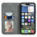 iPhone 16e / 17e Retro Skin Feel Magnetic Leather Phone Case - Gray