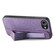 iPhone 16e / 17e Retro Wristband Holder Leather Back Phone Case - Purple