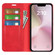 iPhone 16e / 17e Retro-skin Magnetic Suction Leather Phone Case - Red