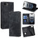 iPhone 16e / 17e RFID Anti-theft Brush Magnetic Leather Phone Case - Black