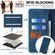 iPhone 16e / 17e RFID Anti-theft Brush Magnetic Leather Phone Case - Blue