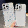 iPhone 16e / 17e Rhinestone Glitter TPU 4-corners Anti-fall Phone Case - Transparent Stars