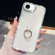 iPhone 16e / 17e Rhinestone Glitter TPU Ring Holder Anti-fall Phone Case - Transparent