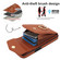 iPhone 16e / 17e Rhombic Texture Card Bag Phone Case with Long Lanyard - Brown