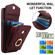 iPhone 16e / 17e Rhombic Texture Card Bag Phone Case with Long Lanyard - Wine Red