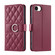 iPhone 16e / 17e Ring Buckle Rhombic Leather Phone Case - Red
