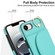 iPhone 16e / 17e Ring Holder Card Bag Skin Feel Phone Case - Green