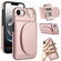 iPhone 16e / 17e Ring Holder Card Bag Skin Feel Phone Case - Rose Gold