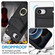 iPhone 16e / 17e Ring Holder RFID Card Slot Phone Case - Black