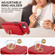iPhone 16e / 17e Ring Holder RFID Card Slot Phone Case - Red
