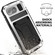 iPhone 16e / 17e R-JUST Life Waterproof Dustproof Shockproof Phone Case - Silver