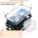 iPhone 16e / 17e R-JUST Sliding Camera IP54 Life Waterproof Holder Phone Case - Silver