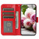 iPhone 16e / 17e Rose Butterfly Embossed Leather Phone Case - Red