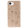 iPhone 16e / 17e Rose Butterfly Embossed Leather Phone Case - Rose Gold