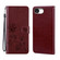 iPhone 16e / 17e Rose Embossed Flip PU Leather Phone Case - Brown