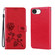 iPhone 16e / 17e Rose Embossed Flip PU Leather Phone Case - Red