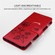iPhone 16e / 17e Rose Embossed Flip PU Leather Phone Case - Red