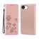 iPhone 16e / 17e Rose Embossed Flip PU Leather Phone Case - Rose Gold