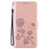 iPhone 16e / 17e Rose Embossed Flip PU Leather Phone Case - Rose Gold