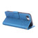 iPhone 16e / 17e Rose Flower Embossed 3-Card Slots Leather Phone Case - Blue