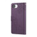 iPhone 16e / 17e Rose Flower Embossed 3-Card Slots Leather Phone Case - Deep Purple